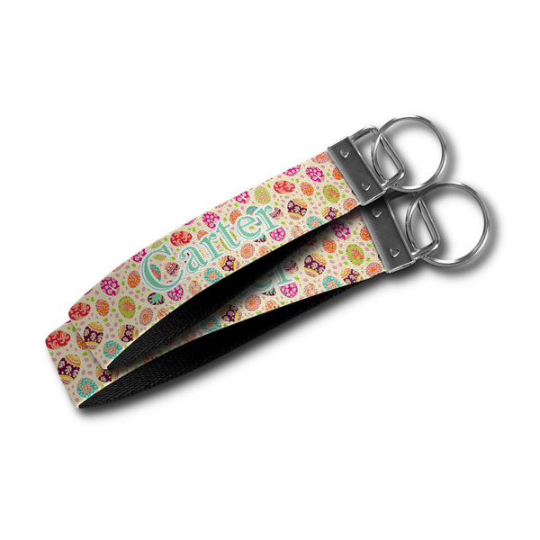 Easter Eggs Webbing Keychain FOBs - Size Comparison