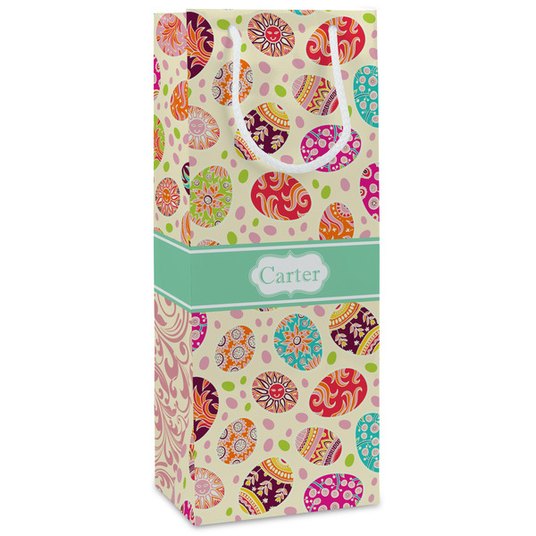 Custom Easter Eggs Wine Gift Bags (Personalized)