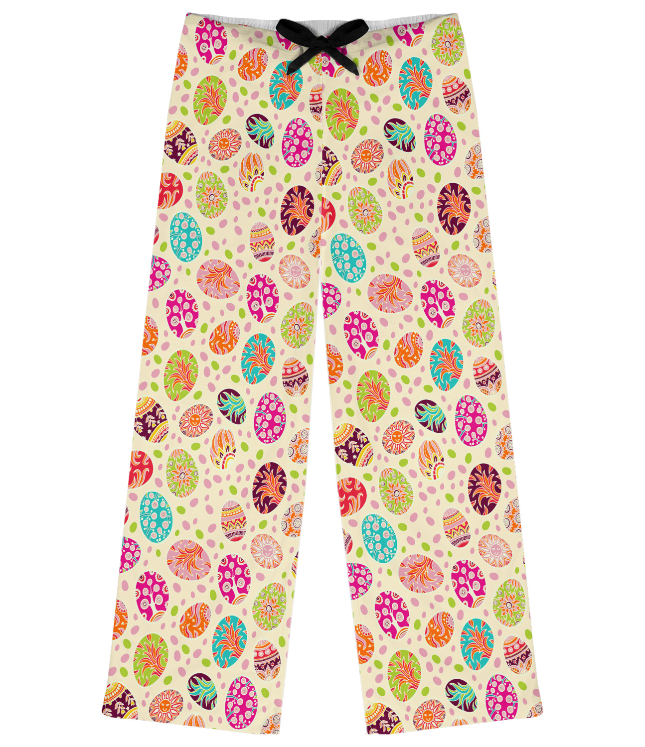 Custom Easter Eggs Womens Pajama Pants - S | YouCustomizeIt