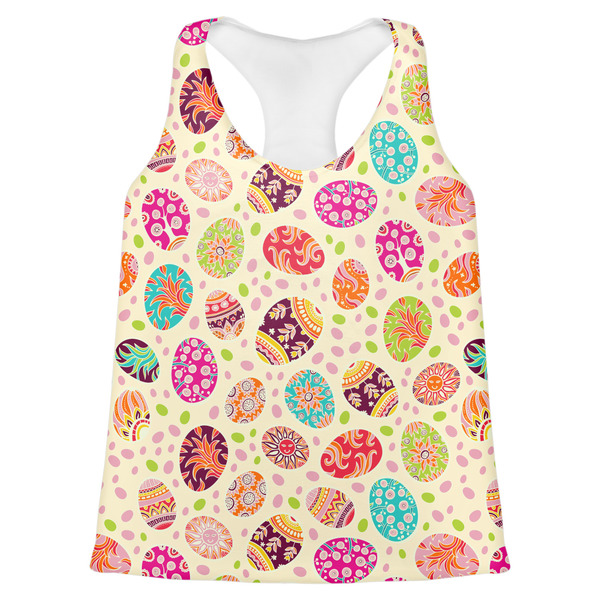 Custom Easter Eggs Womens Racerback Tank Top - X Small