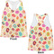 Easter Eggs Womens Racerback Tank Tops - Medium - Front and Back