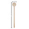 Easter Eggs Wooden 6" Stir Stick - Round - Dimensions