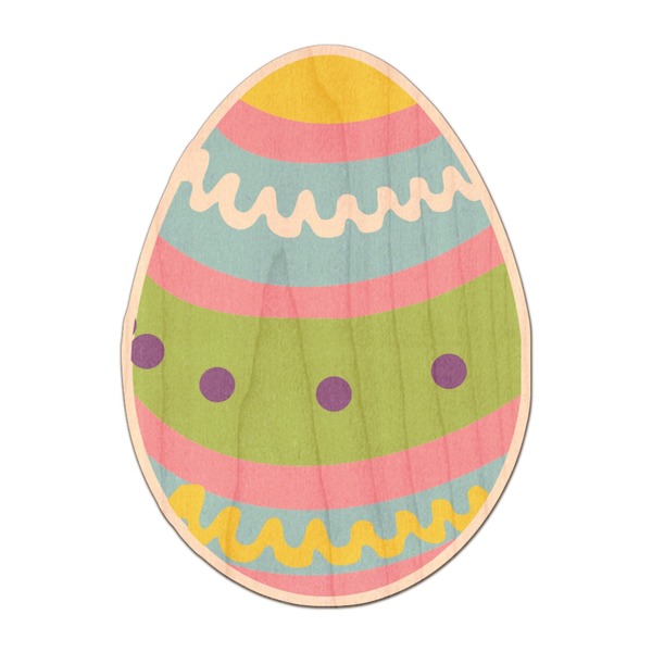Custom Easter Eggs Genuine Maple or Cherry Wood Sticker