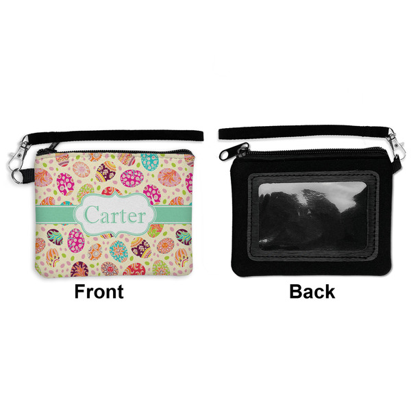 Easter Eggs Wristlet ID Cases - Front & Back