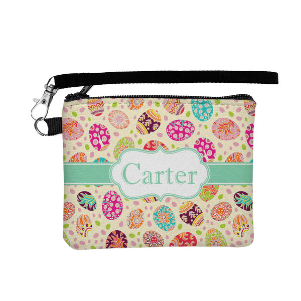 Custom Easter Eggs Wristlet ID Case w/ Name or Text