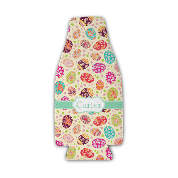 Easter Eggs Zipper Bottle Cooler - Set of 4 - FRONT