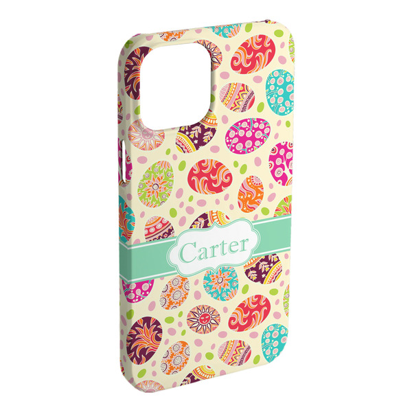 Custom Easter Eggs iPhone Case - Plastic - iPhone 15 Plus (Personalized)