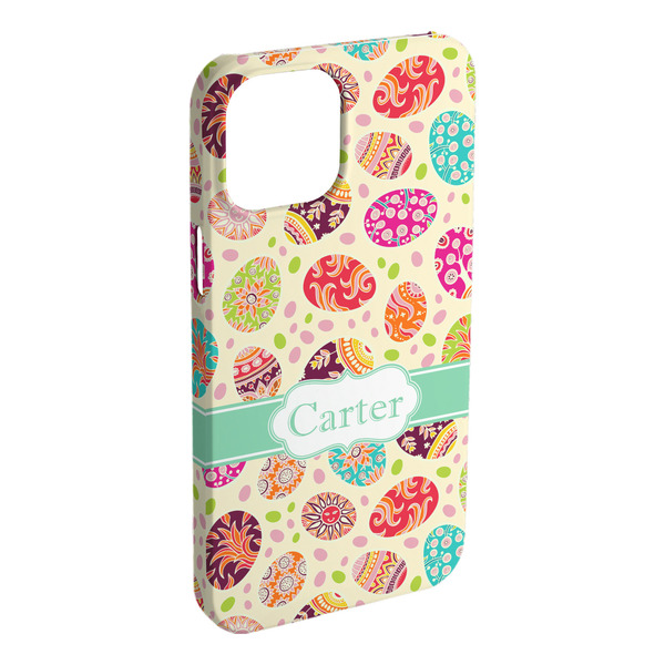 Custom Easter Eggs iPhone Case - Plastic - iPhone 15 Pro Max (Personalized)