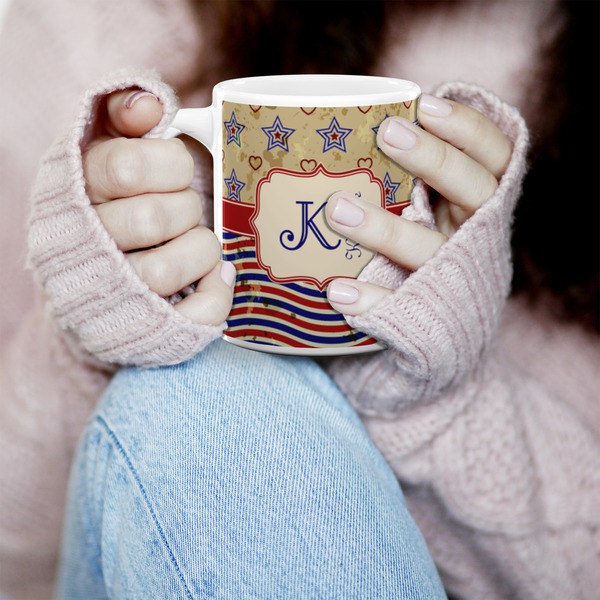 Vintage Stars & Stripes 11oz Coffee Mug - LIFESTYLE