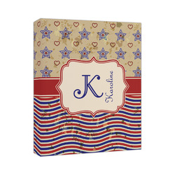 Vintage Stars & Stripes Canvas Print (Personalized)