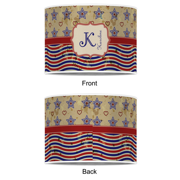 Vintage Stars & Stripes 12" Drum Lampshade - APPROVAL (Poly Film)