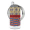 Vintage Stars & Stripes 12 oz Stainless Steel Sippy Cups - FULL (back angle)