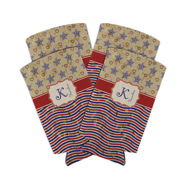 Vintage Stars & Stripes 12oz Tall Can Sleeve - Set of 4 - MAIN
