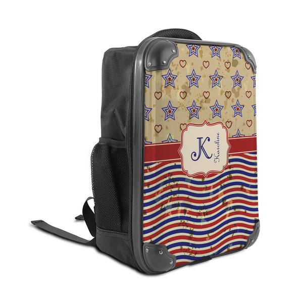 Vintage Stars & Stripes 15" Backpack - ANGLE VIEW