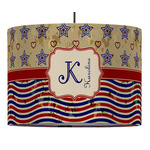 Vintage Stars & Stripes Drum Pendant Lamp (Personalized)