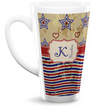 Vintage Stars & Stripes Latte Mug (Personalized)