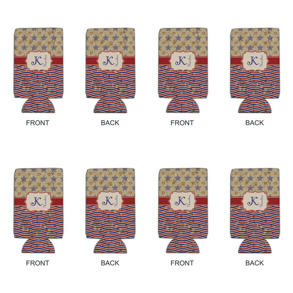 Vintage Stars & Stripes 16oz Can Sleeve - Set of 4 - APPROVAL