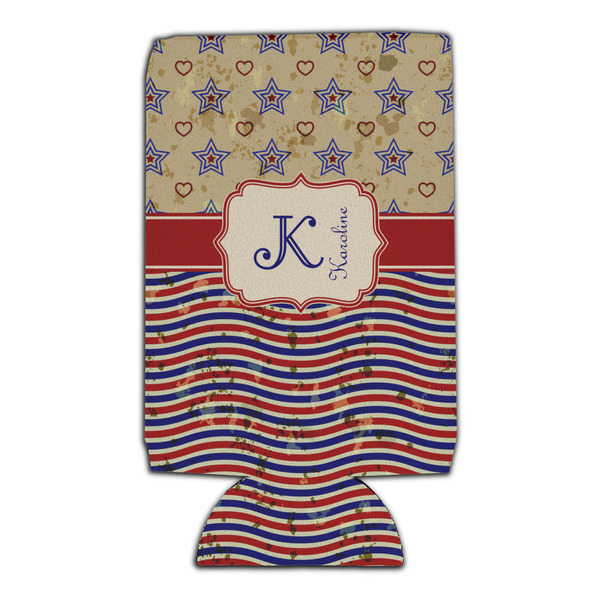 Vintage Stars & Stripes 16oz Can Sleeve - Set of 4 - FRONT