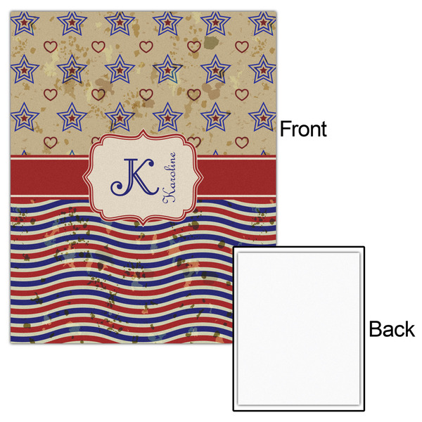 Vintage Stars & Stripes 16x20 - Matte Poster - Front & Back