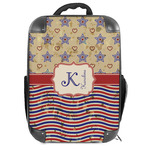Vintage Stars & Stripes Hard Shell Backpack (Personalized)