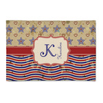 Vintage Stars & Stripes Patio Rug (Personalized)