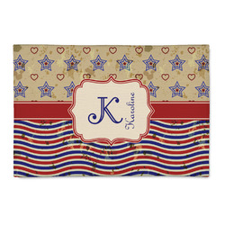 Vintage Stars & Stripes Patio Rug (Personalized)