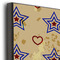 Vintage Stars & Stripes 20x30 Wood Print - Closeup