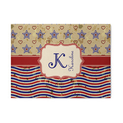 Vintage Stars & Stripes 5' x 7' Patio Rug (Personalized)