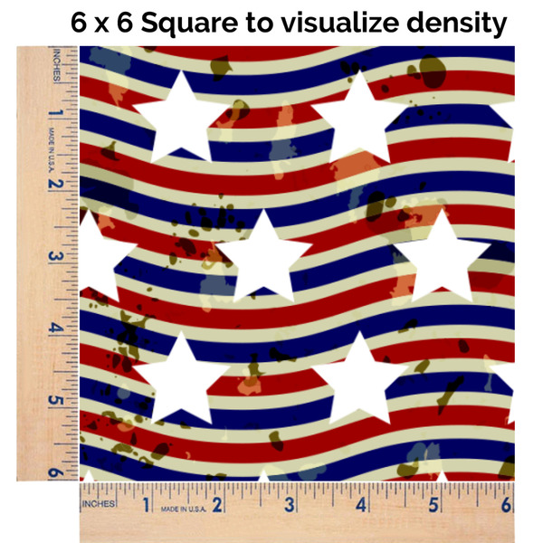 Vintage Stars & Stripes 6x6 Swatch of Fabric