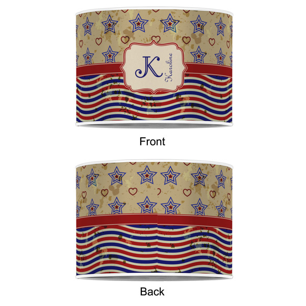 Vintage Stars & Stripes 8" Drum Lampshade - APPROVAL (Poly Film)