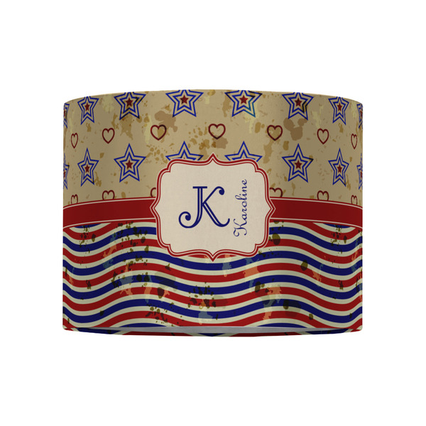 Vintage Stars & Stripes 8" Drum Lampshade - FRONT (Fabric)