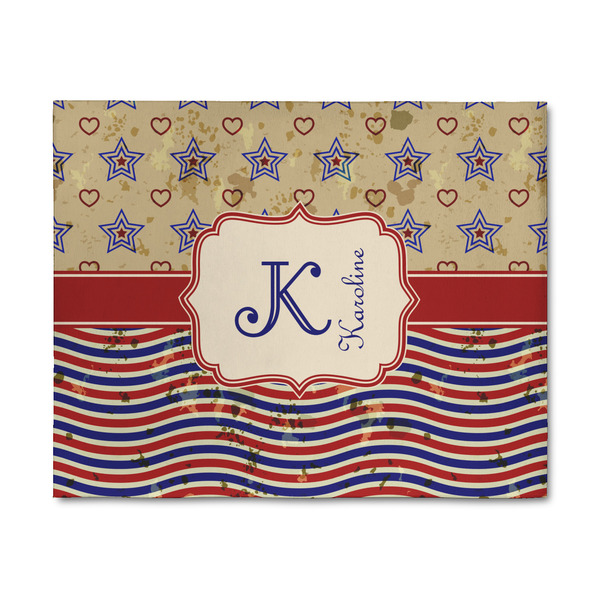 Custom Vintage Stars & Stripes 8' x 10' Indoor Area Rug (Personalized)