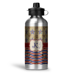 Vintage Stars & Stripes Water Bottle - Aluminum - 20 oz (Personalized)