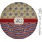 Vintage Stars & Stripes Appetizer / Dessert Plate