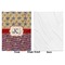 Vintage Stars & Stripes Baby Blanket (Single Side - Printed Front, White Back)