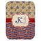 Vintage Stars & Stripes Baby Swaddling Blanket (Personalized)