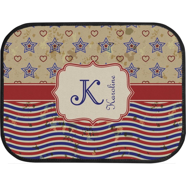 Vintage Stars & Stripes Custom Car Floor Mats (Back Seat)