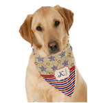 Vintage Stars & Stripes Dog Bandana Scarf w/ Name and Initial