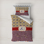 Vintage Stars & Stripes Duvet Cover Set - Twin XL (Personalized)