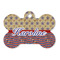 Vintage Stars & Stripes Bone Shaped Dog ID Tag (Personalized)