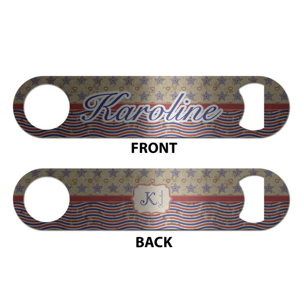 Vintage Stars & Stripes Bottle Opener - Front & Back