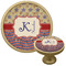 Vintage Stars & Stripes Cabinet Knob - Gold (Personalized)
