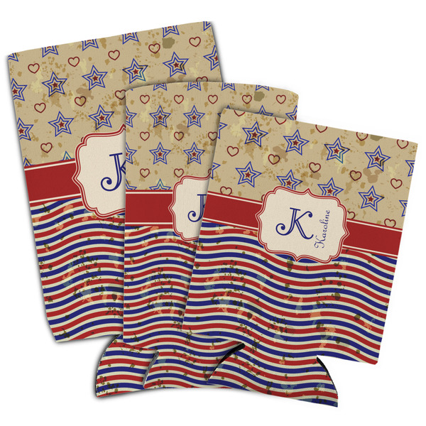 Vintage Stars & Stripes Can Coolers - PARENT/MAIN