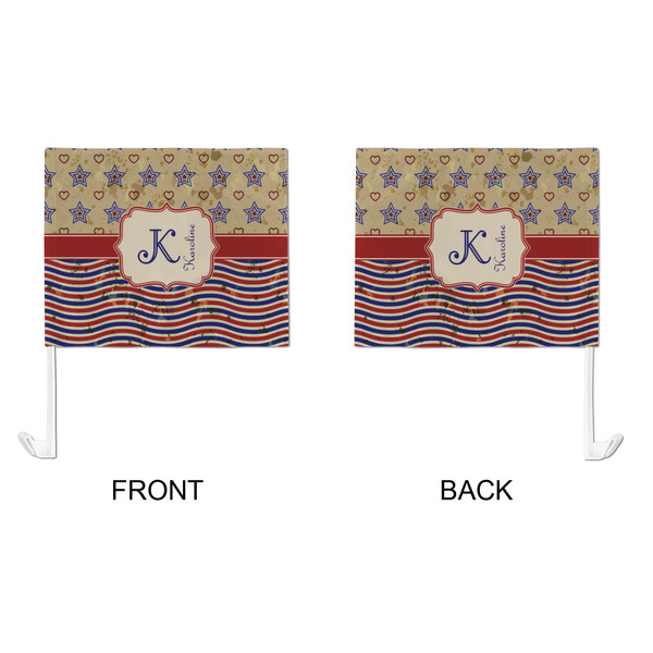 Vintage Stars & Stripes Car Flag - Large - APPROVAL