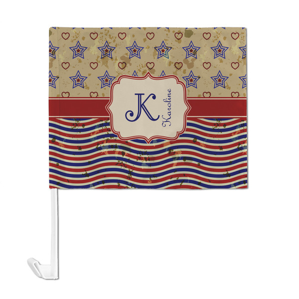 Vintage Stars & Stripes Car Flag - Large - FRONT