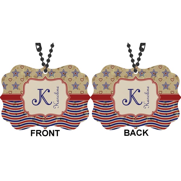 Vintage Stars & Stripes Car Ornament (Approval)