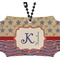 Vintage Stars & Stripes Rear View Mirror Ornament (Personalized)