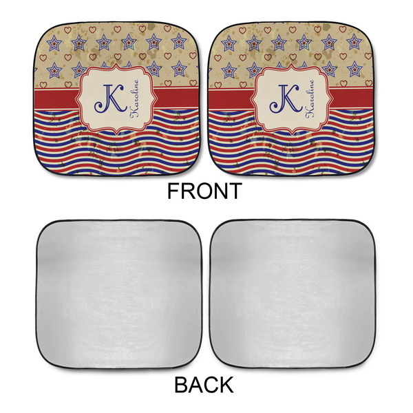 Vintage Stars & Stripes Car Sun Shades - APPROVAL
