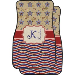 Vintage Stars & Stripes Car Floor Mats (Personalized)