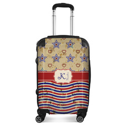 Vintage Stars & Stripes Suitcase - 20" Carry On (Personalized)